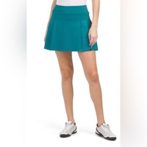 TOMMY BAHAMA Like New Upf 50 Golf/Tennis Spruce Pleated Skort. Size Large.